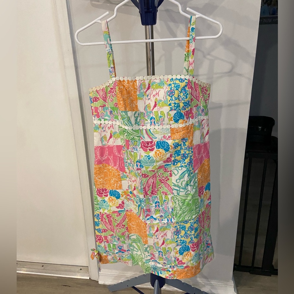 Lilly Pulitzer Patchwork Spaghetti Strap Dress - image 1
